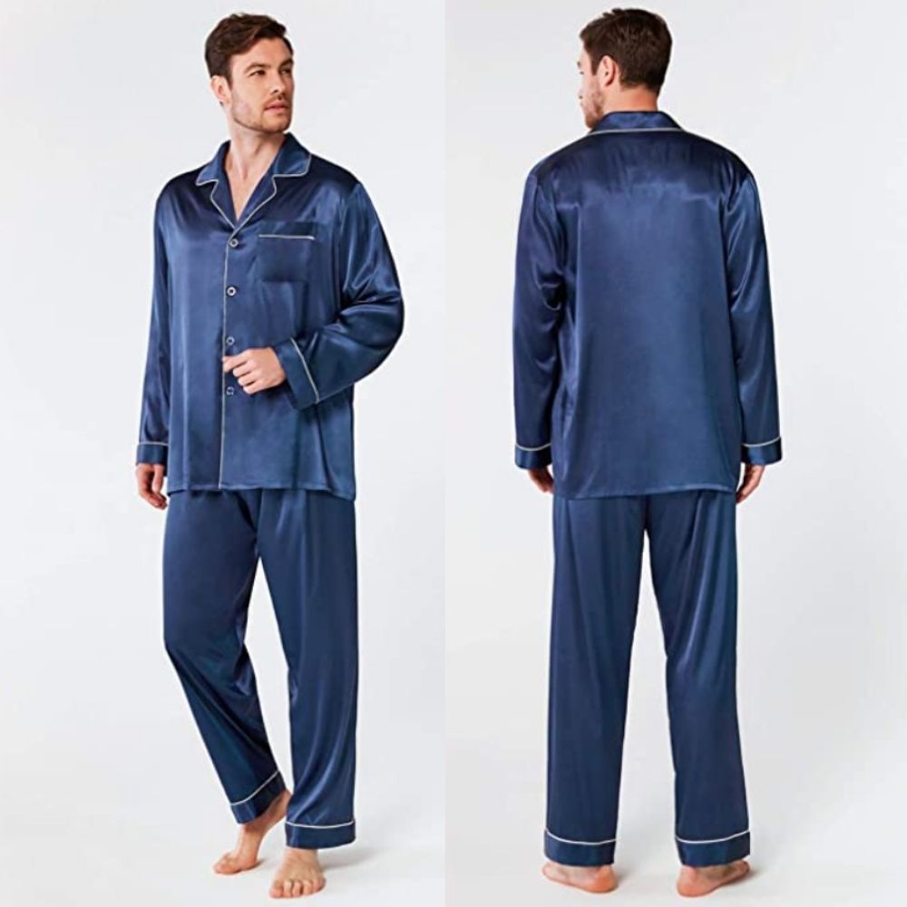 Silk Satin Pyjamas For Men: image 4