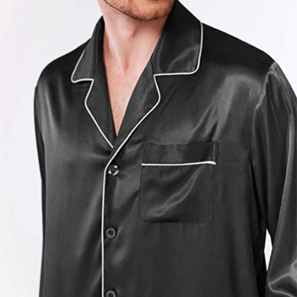 Silk Satin Pyjamas For Men: image 7