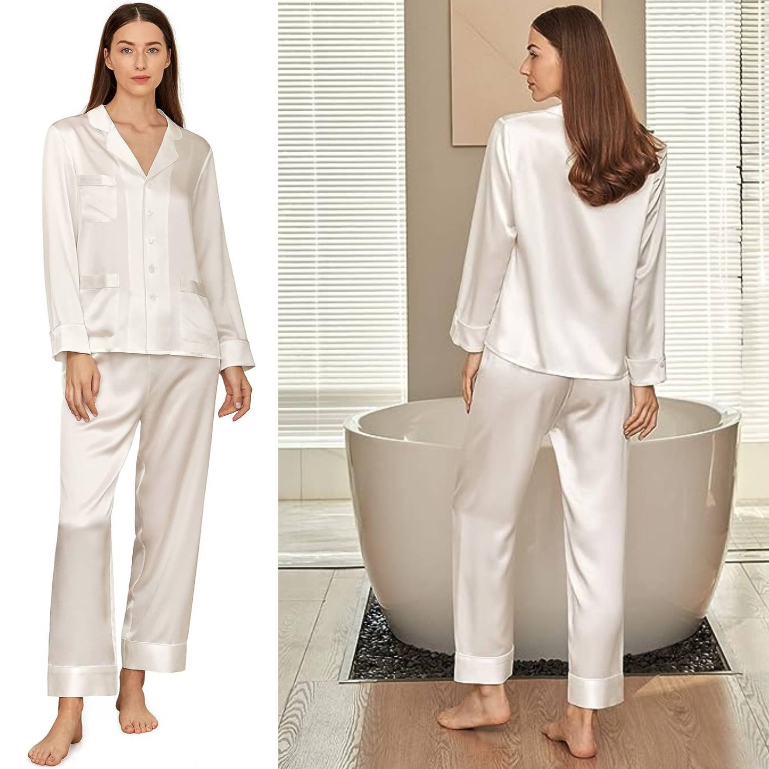 Mulberry Silk Long Pyjama Set: image 4