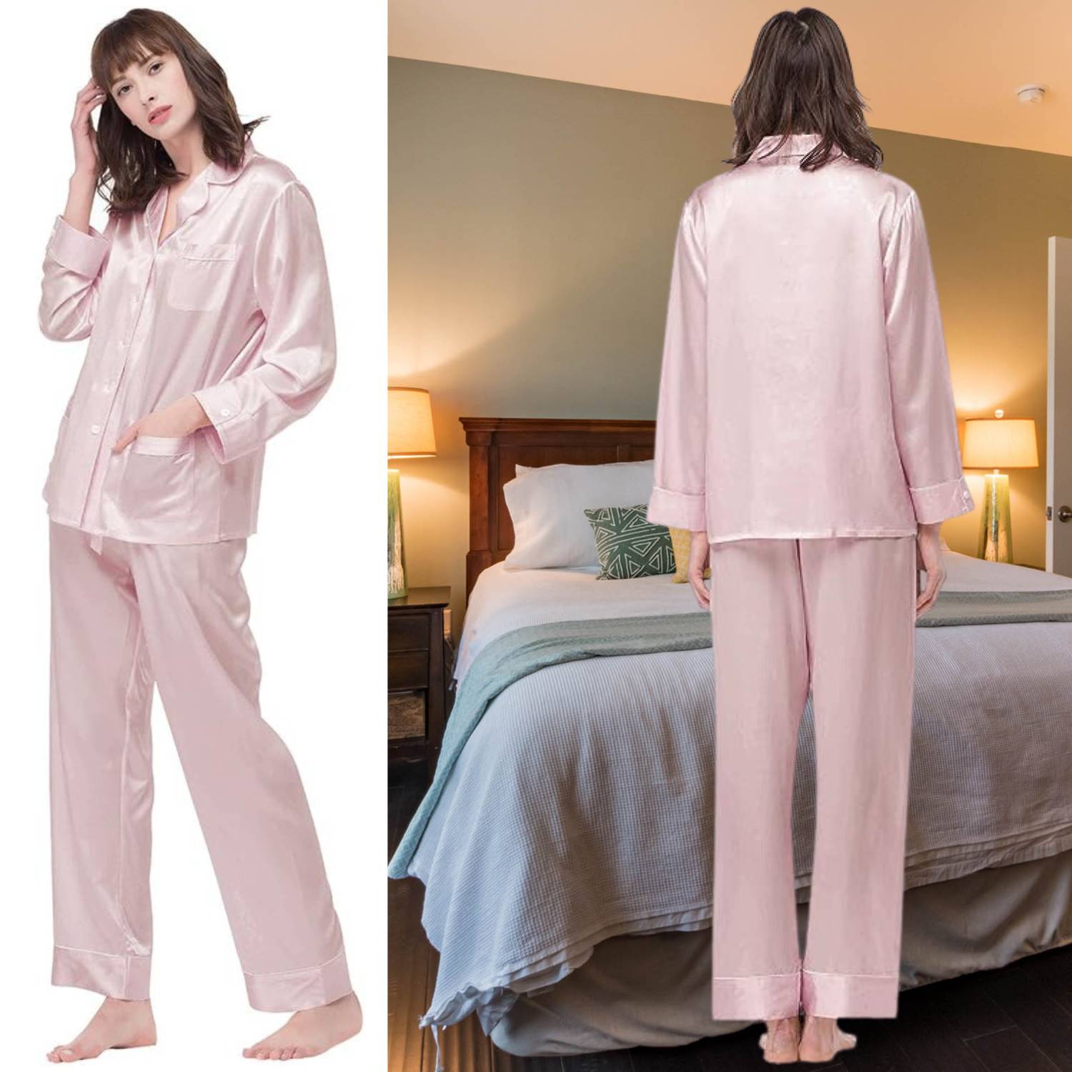 Mulberry Silk Long Pyjama Set: image 5