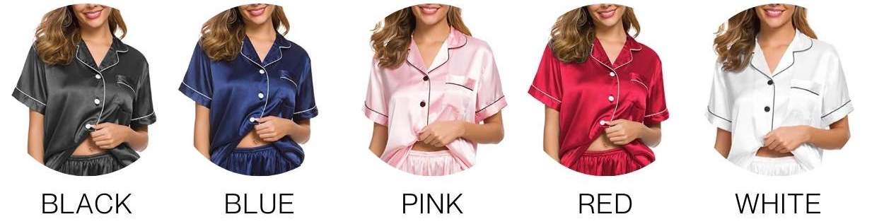 Womens Silk Satin Pyjamas: image 7
